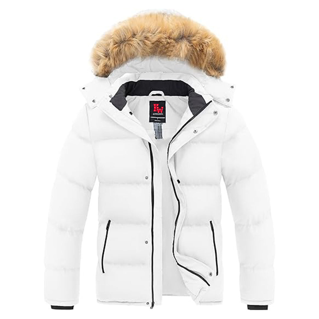 Men's Hooded Winter Coat | Waterproof Puffer Jacket for Warmth & Cold Weather Protection Kings Wear Apparel