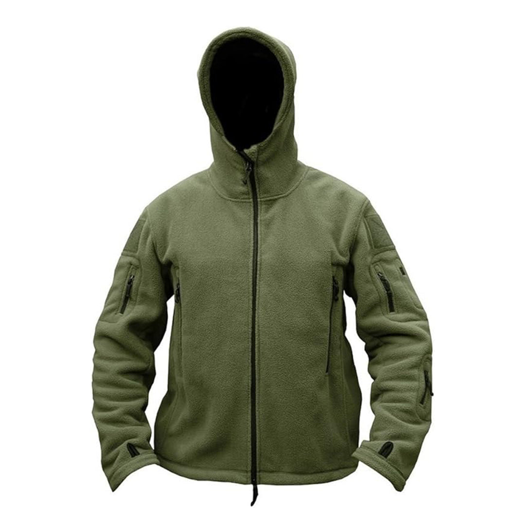 Gear Men's Warm Military Tactical Sport Fleece Hoodie Jacket - Kings Wear Apparel Kings Wear Apparel